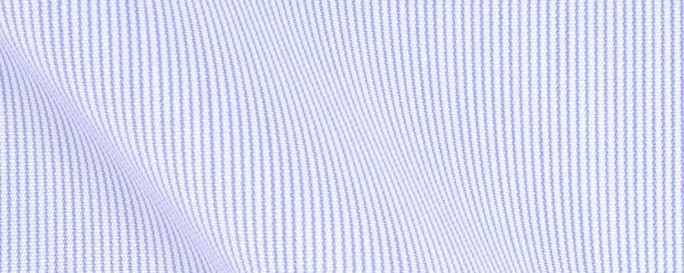 Blue Hairline Stripe Two Ply Broadcloth