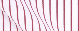 Red Classic Stripe Broadcloth | 120/2