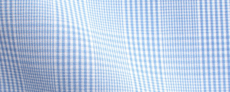 Light Blue Glen Plaid Broadcloth