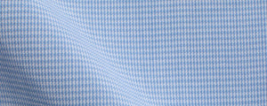 Light Blue Micro Houndstooth Cotton/Tencel