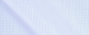 Light Blue Micro Graph Check Broadcloth | 120/2