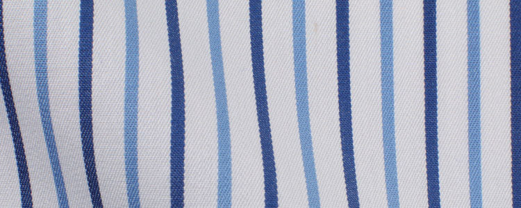 Blue/Navy/White Narrow Bengal Stripe