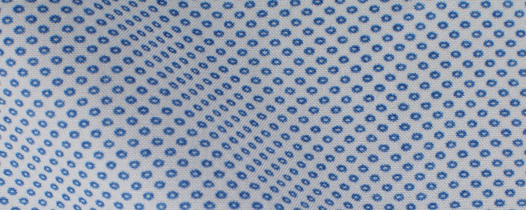 Blue Micro Ovals Print Broadcloth