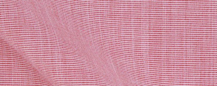 Red End on End Two Ply Broadcloth