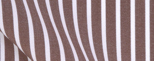 Brown Reverse Stripe Two Ply Broadcloth