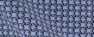 Light Blue Medallions Print High Performance Stretch