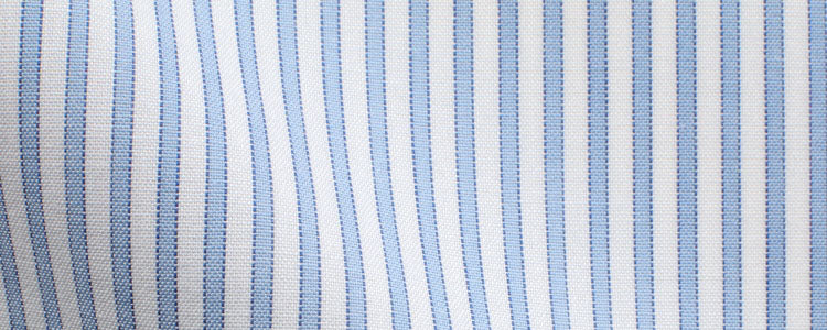 Light Blue Bar Stripe Easy Wear | Easy Care