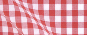 Red Gingham Broadcloth