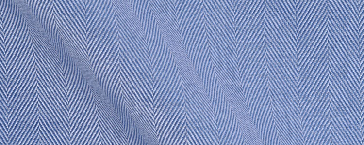 French Blue Fine Herringbone | 90/2