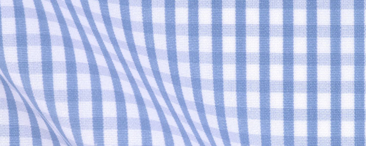 Blue Gingham Broadcloth | 120/2