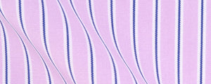 Pink Reverse Multi Stripe Two Ply Broadcloth