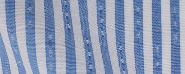 Blue Bengal Stripe Jacquard