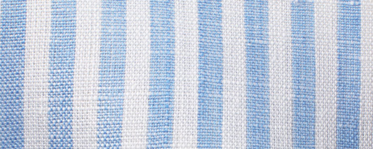 Blue Bengal Stripe Linen