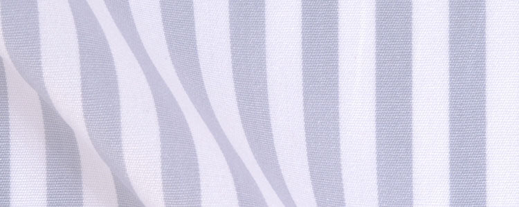 Grey Classic Bengal Stripe Two Ply Broadcloth