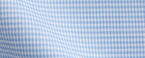 Light Blue Micro Houndstooth Easy Wear | Easy Care