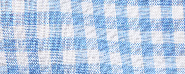 Blue Gingham Linen