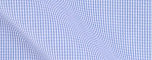 Blue Micro Graph Check Broadcloth | 120/2