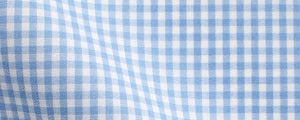 Light Blue Mini Gingham Easy Wear | Easy Care