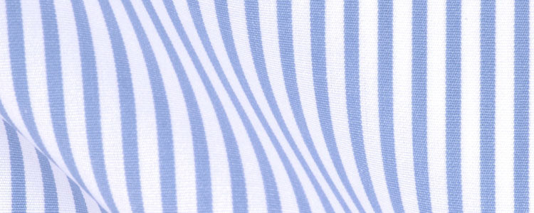 Blue University Stripe Broadcloth | 120/2