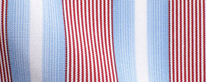 Shades of Blue/Red Bold Stripe | 120/2