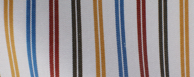 Multi Color Double Bar Stripe Twill