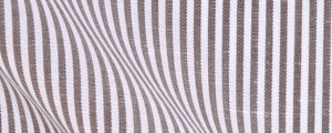 Brown Cotton/Linen Traditional Stripe