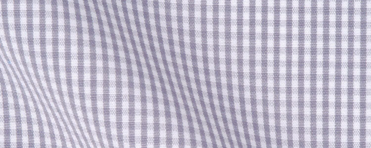 Grey Mini Gingham Two Ply Broadcloth