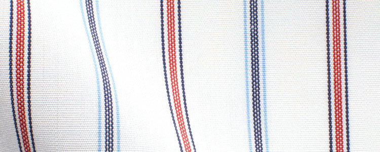 White/Dark Red/Black/Blue Variegated Stripe | 120/2