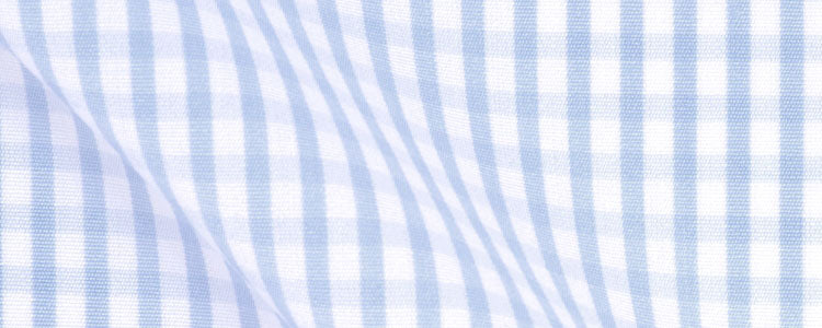 Light Blue Gingham Broadcloth | 120/2