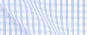 Light Blue Gingham Broadcloth | 120/2