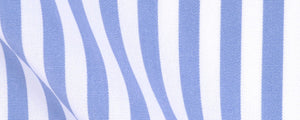 Blue Classic Bengal Stripe Two Ply Broadcloth