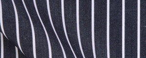 Black Reverse Stripe Broadcloth | 120/2