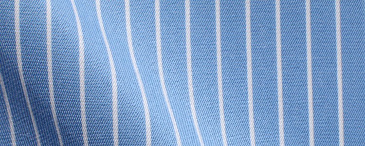 Blue Reverse Stripe Cotton/Tencel