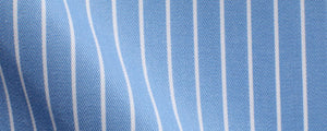 Blue Reverse Stripe Cotton/Tencel