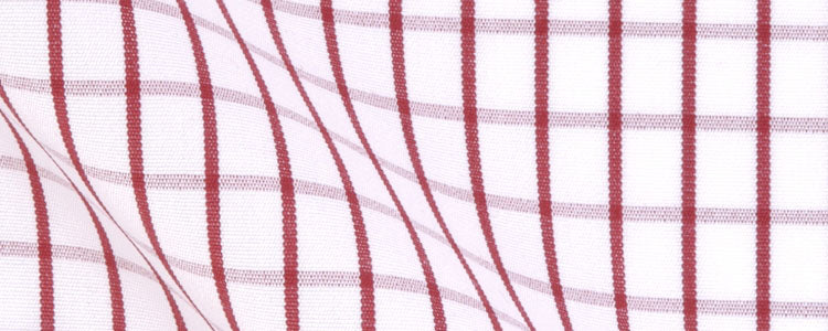 Red Graph Check Broadcloth | 120/2