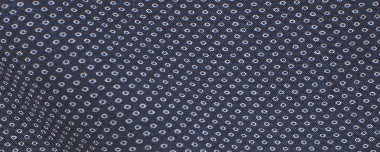 Navy Micro Ovals Print Broadcloth