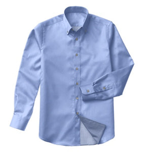 Blue Cotton Twill Fit Shirt