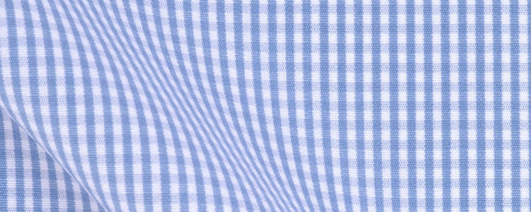 Blue Mini Gingham | Certified Organic Cotton