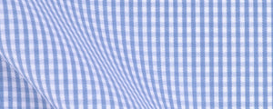 Blue Mini Gingham | Certified Organic Cotton