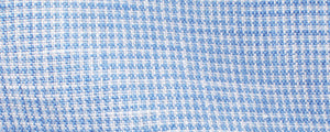 Blue Micro Houndstooth Linen