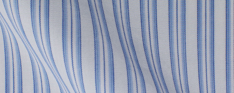 Blue Bold Stripe Broadcloth