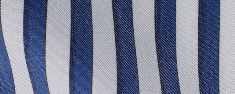 Navy Broad Stripe Twill