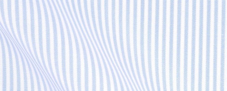 Light Blue Traditional Stripe Broadcloth | 120/2