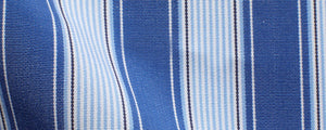 Shades of Blue Variegated Bold Stripes | 120/2