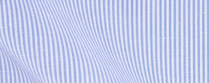 Blue Narrow Stripe Cotton Linen Slub Weave