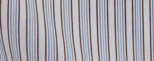 Blue/Brown Multi Hairline Border Stripe