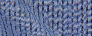 Blue / Navy Stripe Printed Brushed Twill