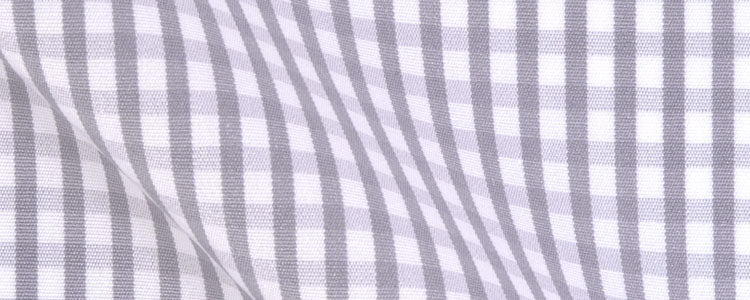 Grey Gingham Broadcloth | 120/2