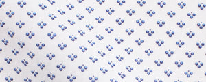 WHite/Blue Abstract Design Print Broadcloth