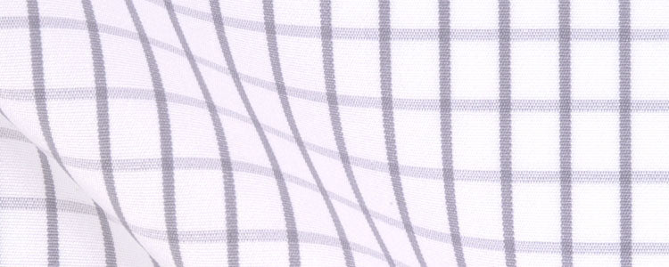 Grey Graph Check Broadcloth | 120/2